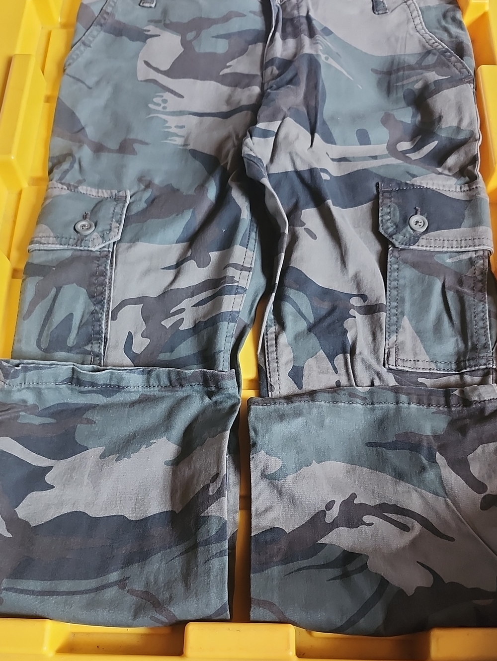 Boy's Camouflage Cargo Pants - Green Camo